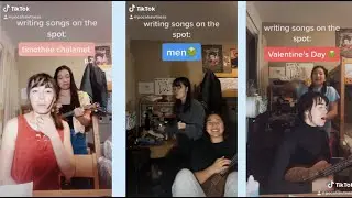 writing songs on the spot || izzy & mary tik tok compilation