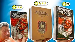 TODO LO MEJOR DE ATAQUE A LOS TITANES LA MEJOR EDICION MANGA 3 EN 1 VS EDICION SALVAT VS TANKOBON