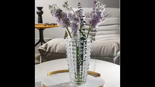 Ins hot selling glass vase、new Baccarat crystal bright vase decoration