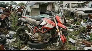 Полная реставрация заброшенного DUCATI HYPERMOTARD 796 | Возрождение забытого зверя