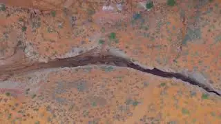 Secret Antelope Slot Canyon Tours Sneak Peek Aerial View Drone w/ @TourLakePowell HD