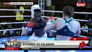 SARAH ACHIENG 🇰🇪Vs EDITH SOLEDAD🇦🇷 FIRST WORLD BOXING FOUNDATION TITLE IN AFRICA 🔥