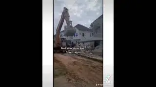 Expensive houses demolished at Rockview street Ajao Estate Lagos, Nigeria 🇳🇬 This is sad 😢
