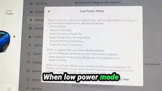 Exploring the New Low Power Features in Tesla Vehicles