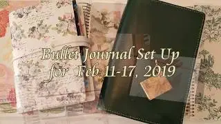 February 11-17, 2019 Bullet Journal Setup in my A5 TN