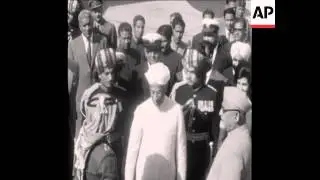 CAN 045 KING HUSSEIN OF JORDAN VISITS INDIA AND NEHRU