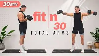 Fit in 30: тренировка рук с гантелями для силы и наращивания мышечной массы (30 минут)