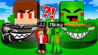 JJ and Mikey Found JJ MIKEY MONSTER CAR?! (Maizen)