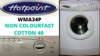Hotpoint Aquarius Extra WMA34P Washing Machine - [D] Non Colourfast Cotton 40