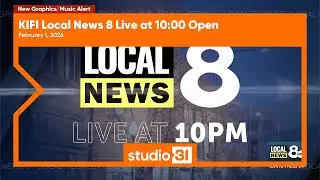 KIFI Local News 8 Live at 10:00 Open, 2/1/2026 (New Graphics/Music)