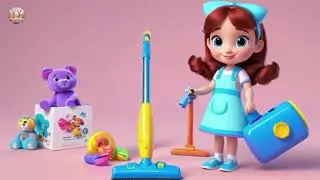 Rosie Robot Helps Clean | Cleaning Song for Kids | Fun Learning Rhyme