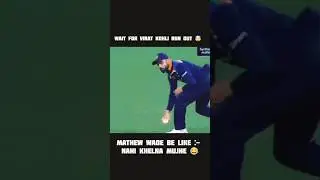 Mathew Wade:- Bhaiii Marooo Mujhee Marooo....😂😂 #shorts #ytshorts #viralshorts #viratkohli