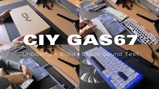 [CIY GAS67] Unboxing + Build | Stock Sound Test | KTT Red Wine