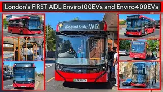 The FIRST Enviro100EVs in London! Route W12's NEW ELECTRICS | Replacing Enviro200s (+ Interior) E100