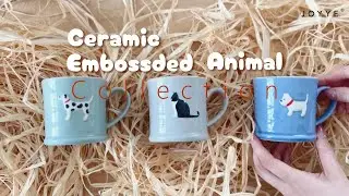 The Lovely Embossed Pet Ceramic Dinnerware Collection by Joyye