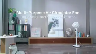 CANDY Oscillating Standing Fans CDFS-ED1800(W)-US | Powerful 850 CFM Airflow for Full-Room Cooling