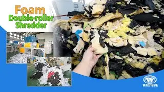 #6EPS Packaging Filler Foam,#4EPE Thermal Insulation Foam Recycling Double-roller Shredder Machine