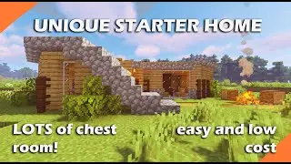 Minecraft How to Build a Perfect Starter House | 1.16 Build Tutorial