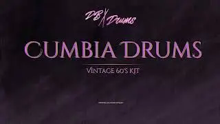 Cumbia Drums (isolated tracks) | Vintage 60's kit | 70 BPM