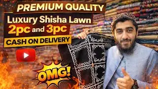 Shisha Lawn Premium Collection in Lalkurti Bazar Rawalpindi | Insaf Fabrics 