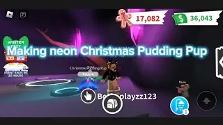 Making a neon Christmas Pudding Pup!