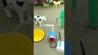 Mini hand pump project water with supply motor drink cow duck farm #waterpump #shorts #411