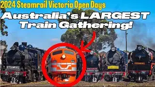 MONUMENTAL VICTORIAN Trains at Australia’s RAILWAY WONDERLAND! 2024 Steamrail Victoria Open Days!