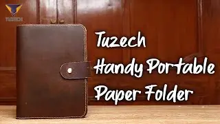 Tuzech Handmade Full-Grain Refillable Classic Travel Leather Diary Cover (Only Cover) 9.85X7.5 In.