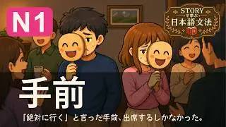 N1文法「手前」