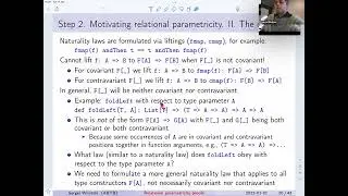 Relational parametricity. Lecture 3. Motivation and definition for relations. Relation combinators