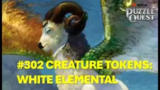 Magic Puzzle Quest - #302 Creature Tokens: White Elemental