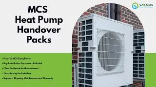 MCS-Compliant Heat Pump Handover Packs &ndash; Done for You