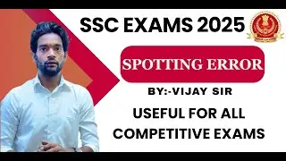 Important Spotting Errors For all Exams || English by vijay sir @EnglishWithRaniMam @100ENGLISH