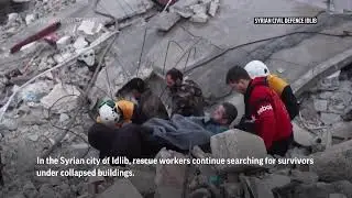 Earthquake rescue efforts continue in Turkey, Syria