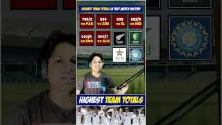 Highest Team Totals in Test Cricket | Test Match Records | Ind Vs Eng #indvseng #cricket