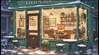 Cozy Jazz Lofi Cafe ☕ Winter Night | Relax, Study, Focus (1 Hour)