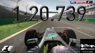 F1 2013 Australia Melbourne Hotlap Time Trial 1:20.739 setup