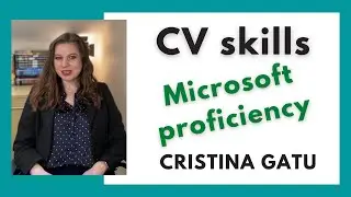 How to write CV (skills section, Microsoft proficiency)