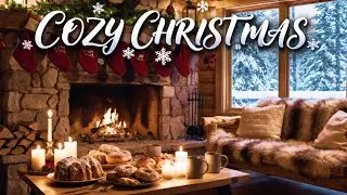 Cozy Christmas Fireplace Ambience with Relaxing Holiday Music Candles and Gifts for a Peaceful