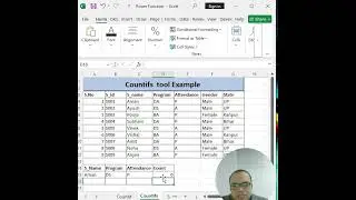 #Countifs() function in excel