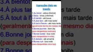 9 maneiras mais comuns de se despedir em franc&ecirc;s #shorts