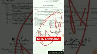 MCA admission notice in vbu 2023 #vbu #latest #narimanyjha #admission #mca2023 #mcaadmission #mca