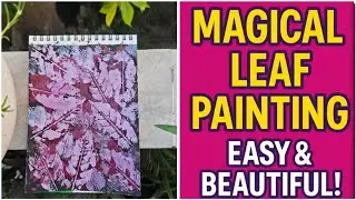 🌈🌿&ldquo;Relax with the soothing beauty of leaf print painting!: Relaxing, Creative & So Satisfying!&rdquo;🎨🌸