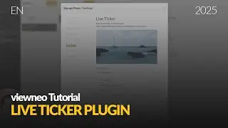 How to Create a Live Ticker in viewneo | Digital Signage Tutorial