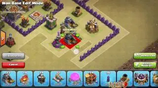 Clash of clans-th7 war base anti drag,anti hogs