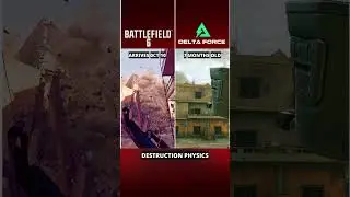 BATTLEFIELD 6 VS DELTA FORCE COMPARISON | DESTRUCTION PHYSICS TEST 1 #battlefield6 #deltaforce