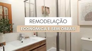 REMODELAR CASA DE BANHO (BANHEIRO) SEM OBRAS | PINTURA DE POLIBAN | USAR PISTOLA DE SILICONE #diy
