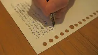 Quiet writing sounds | for focus  | fountain pen | ASMR | 5 minutes