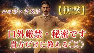 【99％が知らない】衝撃。ニコラ・テスラが遺した秘密「これを誰にも言わずに始めた者だけが成功する」｜宇宙の法則｜波動の真理｜人生を変える教訓ニコラ・テスラ/成功哲学/睡眠導入/波動/周波数/宇宙/振動