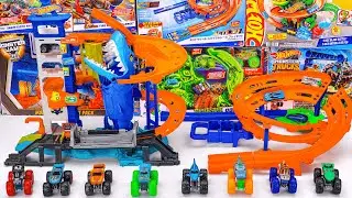 Hot Wheels Collection Unboxing Review ASMR | Hot Wheels Attacking Shark Escape Playset
